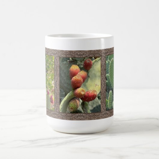 Inspirationskaffee-Tasse mit prickly pear cacti Kaffeetasse (Mittel)