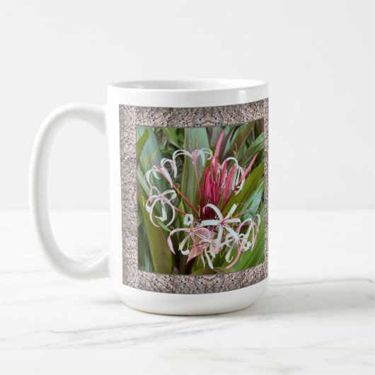 Inspirationskaffee-Tasse mit rosa Lilien Kaffeetasse (Links)