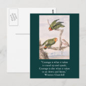 Inspirationskarte Courage 1 Postkarte (Vorne/Hinten)