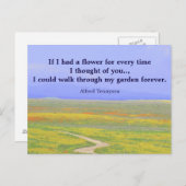 Inspirationskarte Denken Sie an Sie 1 Postkarte (Vorne/Hinten)