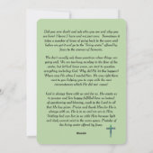 Inspirationskarte Feiertagskarte (Rückseite)