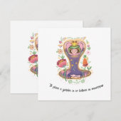 Inspirationskarte für den Muttertag (Vorne/Hinten)