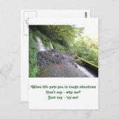 Inspirationskarte: Härte Situationen Postkarte (Vorne/Hinten)