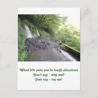 Inspirationskarte: Härte Situationen Postkarte