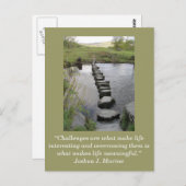 Inspirationskarte; Herausforderung 1 - Postkarte (Vorne/Hinten)