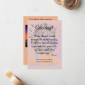 Inspirationskarte Mitteilungskarte (Vorderseite/Rückseite Beispiel)