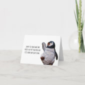 Inspirationskarte - Pinguin Haiku Karte (Vorderseite)