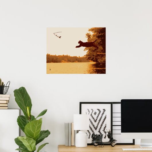 Inspirationskatze Poster (Heimbüro)