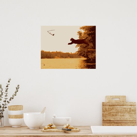 Inspirationskatze Poster (Küche)