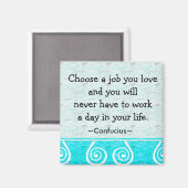 Inspirationskizzen Konfuzianismus über Leben und A Magnet (Vorderseite/Rückseite)