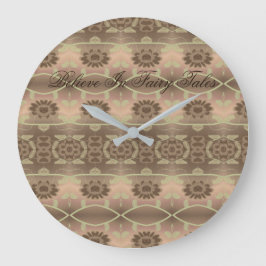 Inspirationsklemme glauben an Märchen Große Wanduhr