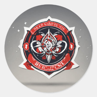 "Inspirationskreis: Rundaufkleberfreude" Runder Aufkleber