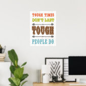 Inspirationskunst - Harte nicht lange Poster (Heimbüro)