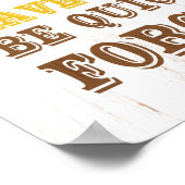 Inspirationskunst - Hundeweisheit. Poster (Ecke)