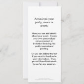 Inspirationskunst sollte er das sonnige Kaninchen  Einladung (Rückseite)