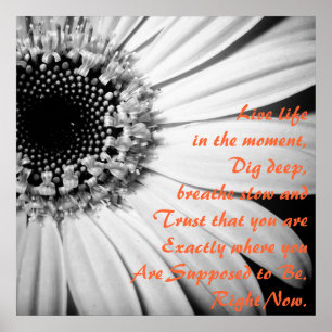 Inspirationsleben im Moment Poster