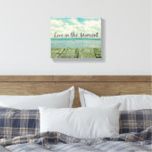 Inspirationsleben im Moment Zitat Leinwanddruck (Insitu (Schlafzimmer))