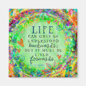 Inspirationsleben verwirrt Zitat Hübsches Herz Magnet (Vorne)