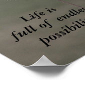 Inspirationsleuchter - Customiz... - Maßgeschneide Poster (Ecke)