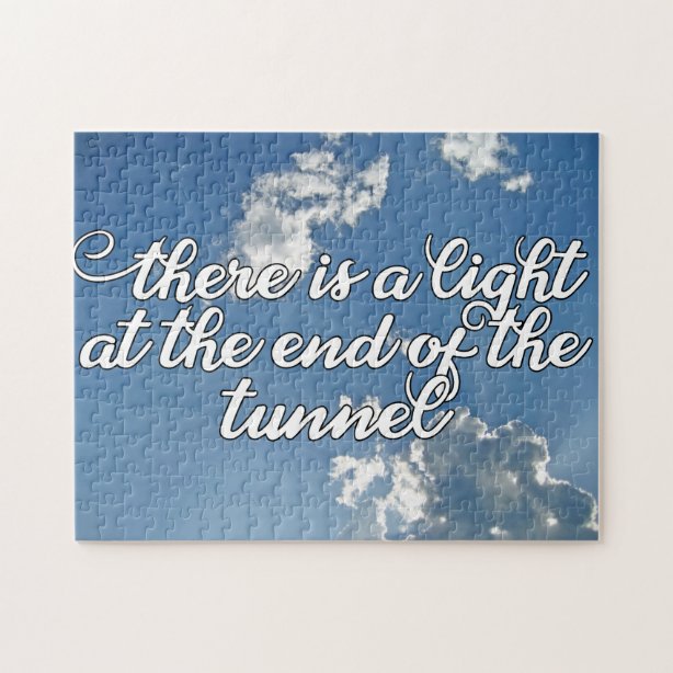 Inspirationslicht am Ende des Tunnels Puzzle
