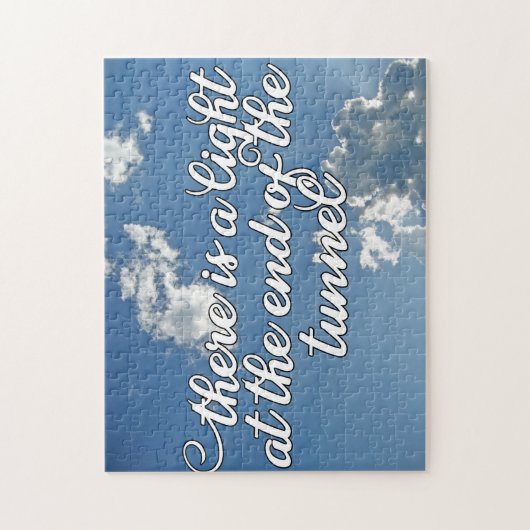 Inspirationslicht am Ende des Tunnels Puzzle (Vertikal)