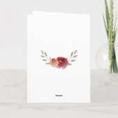 Inspirationslustiges 60. Geburtstagsfloral-Foto Karte (Rückseite)