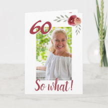 Inspirationslustiges 60. Geburtstagsfloral-Foto