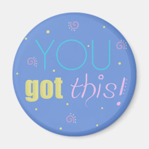 Inspirationsmagnet - blau - Sie haben das got! Magnet