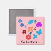 Inspirationsmagnet Magnet (Vorderseite/Rückseite)