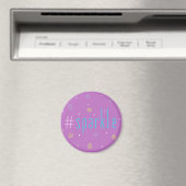 Inspirationsmagnet - rosa Hashtag Mag #sparkle! Magnet (In Situ (Geschirrspüler))