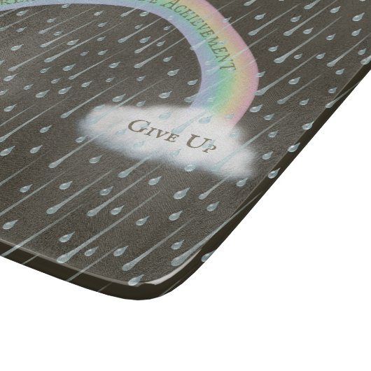 Inspirationsmäßiger Nachrichtenlauf in einer Delux Schneidebrett (Ecke)