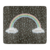 Inspirationsmäßiger Nachrichtenlauf in einer Delux Schneidebrett (Vorderseite)