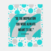 Inspirationsmedium-Baumwollvlies Fleecedecke (Vorderseite)