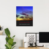 Inspirationsmöglichkeiten Zitat Wolken Morgenhimme Poster (Heimbüro)