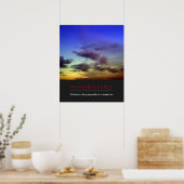 Inspirationsmöglichkeiten Zitat Wolken Morgenhimme Poster (Küche)