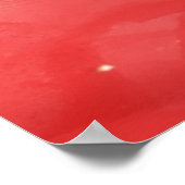 Inspirationsmonogramm: Schwarz auf Rot | Poster (Ecke)