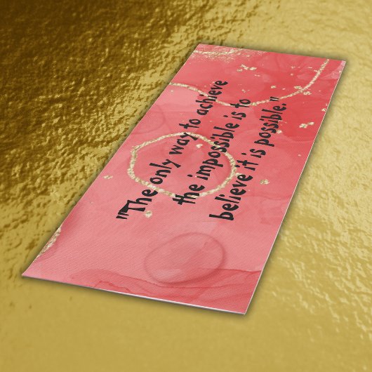 Inspirationsmonogramm: Schwarz auf Rot | Yogamatte