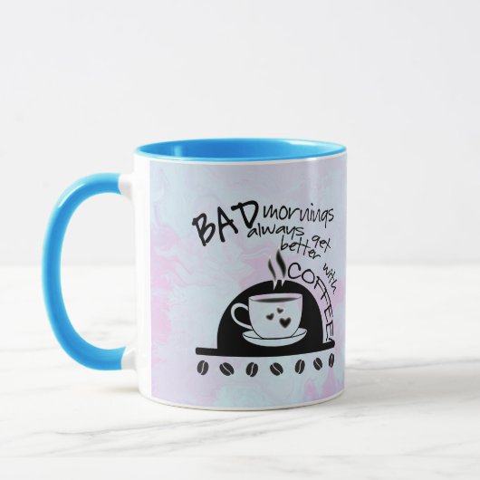 Inspirationsmorgens besser mit Kaffee Tasse (Links)