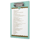 Inspirationsmotivation Klemmbrett (Links)