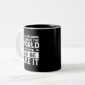 Inspirationsmotivation Zitat immer Sie selbst sein Zweifarbige Tasse (Vorderseite Links)