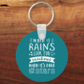 Inspirationsmotivation Zitat positiv denken Schlüsselanhänger (Vorderseite)