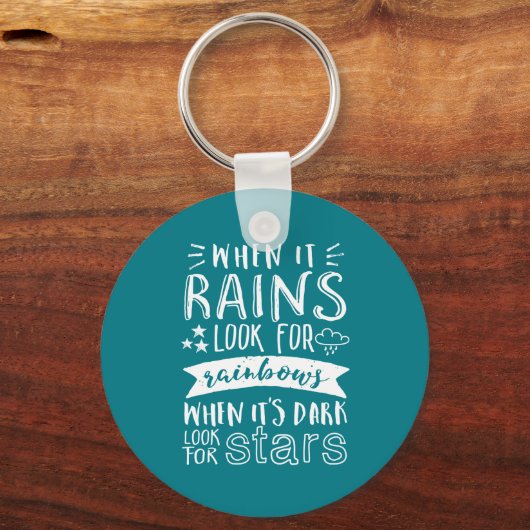 Inspirationsmotivation Zitat positiv denken Schlüsselanhänger (Vorderseite)