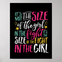 Inspirationsmotivation Zitat starke weibliche Mädc Poster