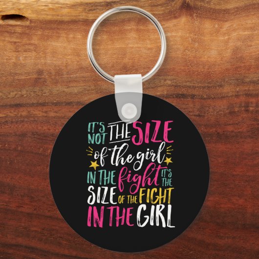 Inspirationsmotivation Zitat starke weibliche Mädc Schlüsselanhänger (Vorderseite)