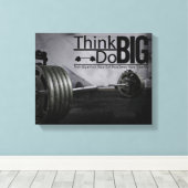Inspirationsmotivation Zitate Workout Poster Leinwanddruck (Insitu (Holzboden))