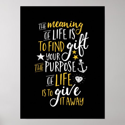 Inspirationsmotivation zitieren die Bedeutung des Poster (Vorne)