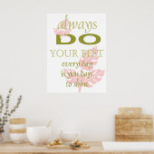 Inspirationsmotivationspopster Poster (Küche)