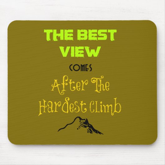 Inspirationsmotivierende Quotentypografie Mousepad (Vorne)