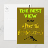 Inspirationsmotivierende Quotentypografie Postkarte (Vorne/Hinten)