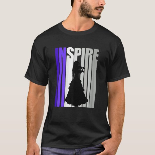 Inspirationsmotivierende Violine Squad Coach Orch T-Shirt (Vorderseite)